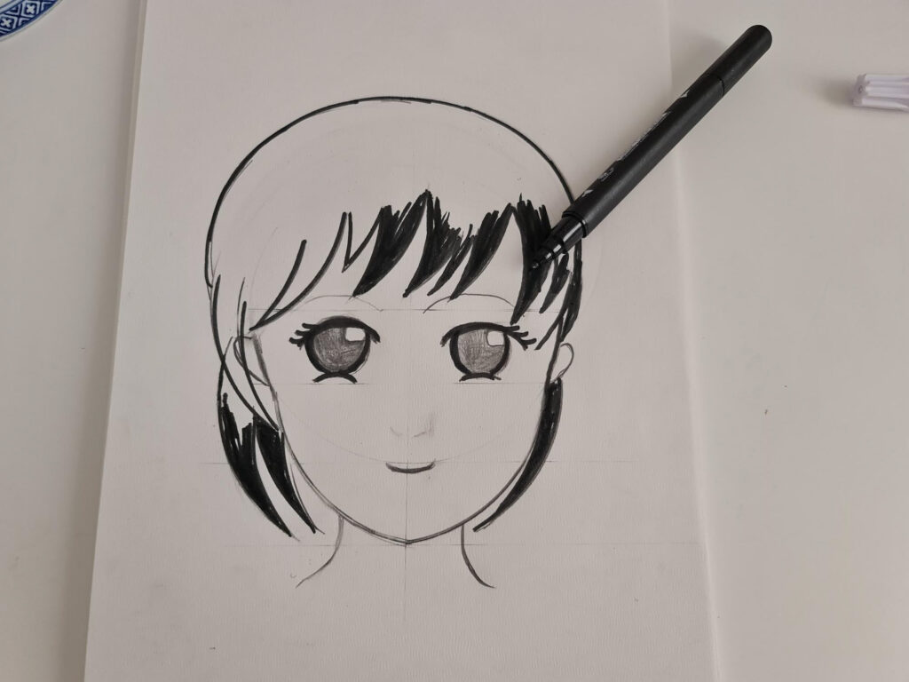 Comment dessiner un visage manga