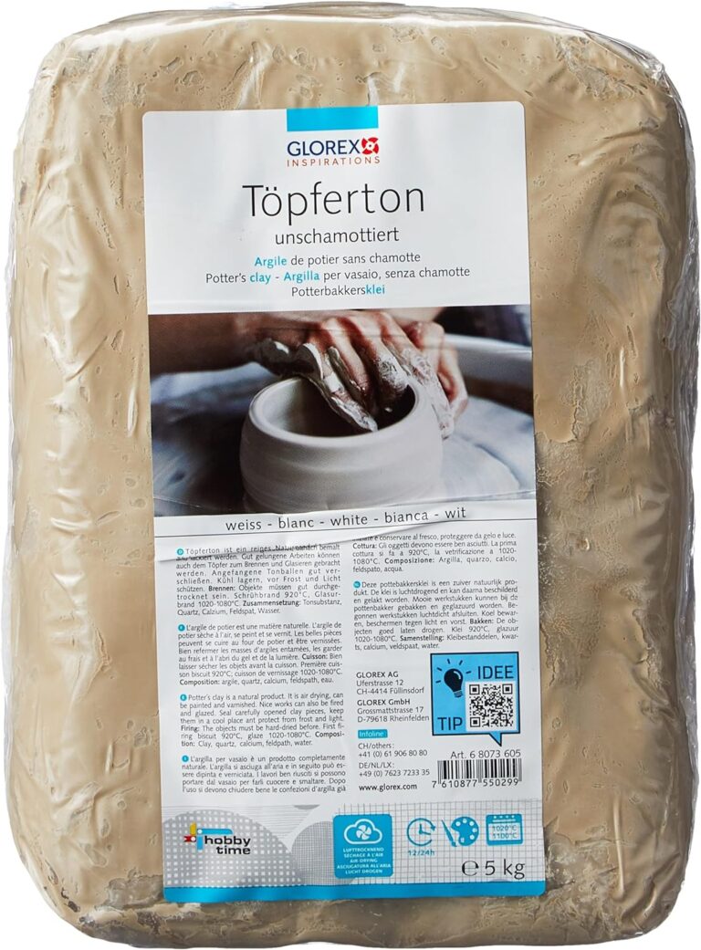 Kit Poterie Adulte Avec Argile Autodurcissante 2kg - Débutants, Sans Cuisson, Avec Outils Et Peintures