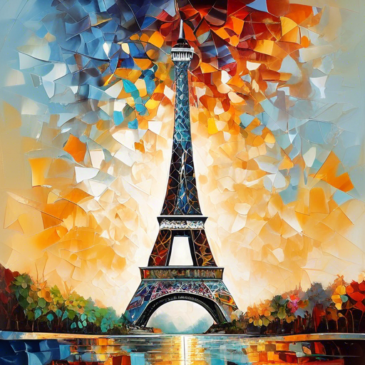 Tour Eiffel peinture moderne